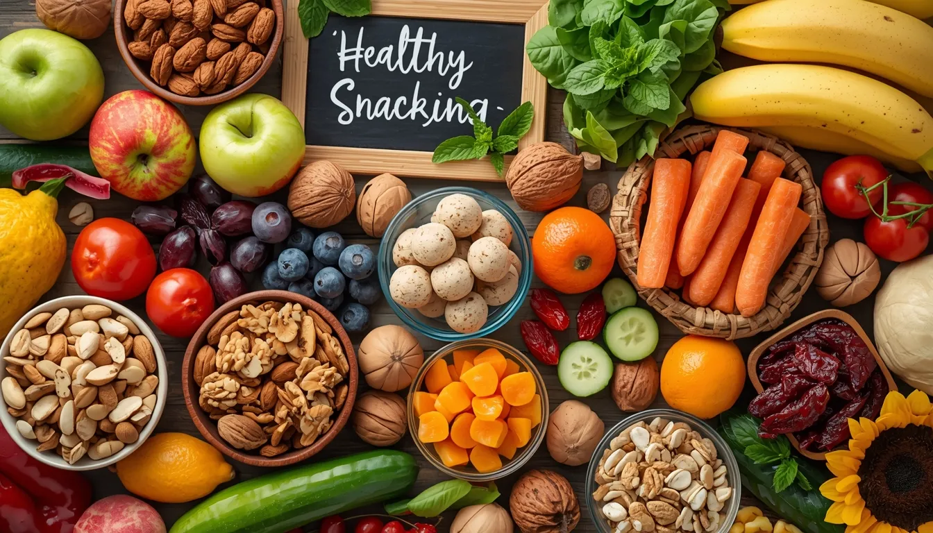 Selectie van gezonde snacks